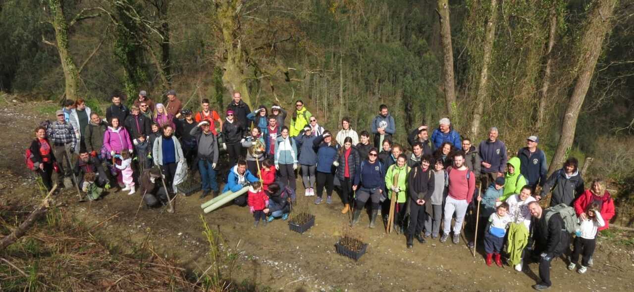 Borrado de Huella de CO2 que hicimos este pasado sábado 29 de marzo, en Muxika, en la Reserva de la Biosfera de Urdaibai